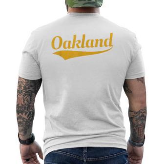 Oakland Throwback Classic Men's T-shirt Back Print | Seseable CA
