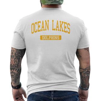 Ocean Lakes High School HS Virginia Beach VA Varsity Sports Men's Back Print T-Shirt | Mazezy