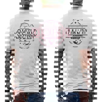 Ocracoke Island North Carolina Ocracoke Island NC Label Men's Back Print T-Shirt | Mazezy