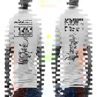 Oh Christmas Tree Chemistry Christmas Science Teacher Men's Back Print T-Shirt | Mazezy