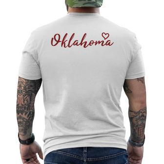 Oklahoma Throwback Classic Men's T-shirt Back Print | Mazezy