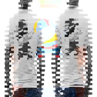 Ours Colombien Patriotique Colombie Dab Garçons Enfants 2025 T-shirt imprimé au dos - Cadeauxyz