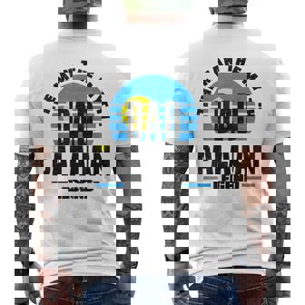 Palau Palauan Palau Flag Fathers Day Men's Back Print T-Shirt | Mazezy