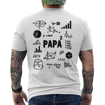 Papà Al Quadrato Papà Dueolteecondo Potere Padre T-shirt da uomo con stampa posteriore - Novitaregali