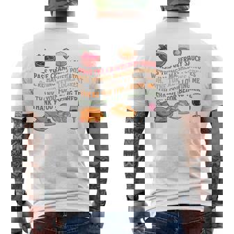 Pass The Cranberry Sauce We're Having Mashed Potatoes Tri-Blend Men's T-shirt Back Print | Mazezy