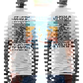 Got Passed By My Daughter Skiing Retro Winter Sports Men's T-shirt Back Print | Seseable CA