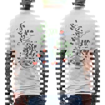 Pasta Lover Italian Cuisine Workout Eats Pasta Runs Fast Men's Back Print T-Shirt | Mazezy