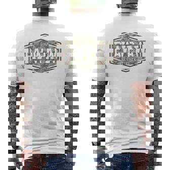 Pawpaw Est 2026 First Grandpa Fathers Day New Pawpaw Camo Men's T-shirt Back Print | Seseable CA