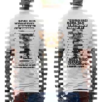 Personaltalker Yorkie ファニーヨークシャー犬好き オーナーミーム メンズTシャツ バックプリント - Kawaiitshirt