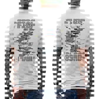 Peterson AFB Colorado Air Force Base Fighter Jets Tee Men's Back Print T-Shirt | Mazezy