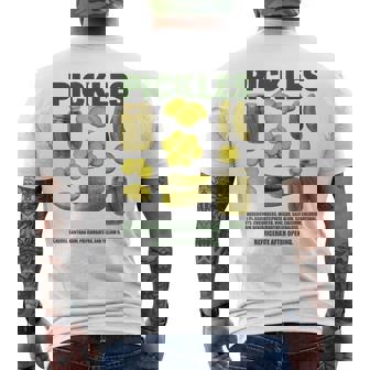 Pickles For Snack And Food Fans Men's T-shirt Back Print - Monsterry