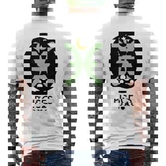 Pisces-Zodiac Sign Men's Back Print T-Shirt | Mazezy