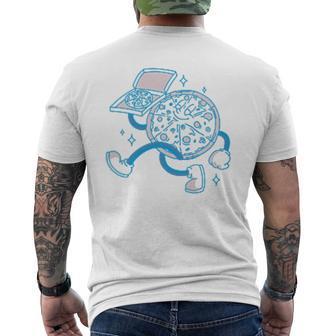 Pizza Perfect The Best Pizza On Earth バックプリント メンズTシャツ バックプリント - Kawaiitshirt