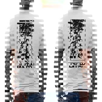 Plant Dad Gardener Father Carrots Graphic Men's Back Print T-Shirt | Mazezy