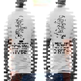 Plumber I'm Just Here To Lay Pipe Plumbing Men's Back Print T-Shirt | Mazezy