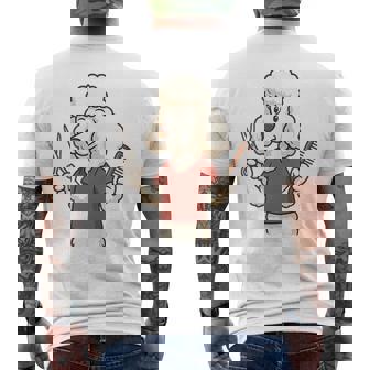 Poodle Hair Stylist Salon Haircut Dog Mom Dad Tank Top Men's Back Print T-Shirt | Mazezy