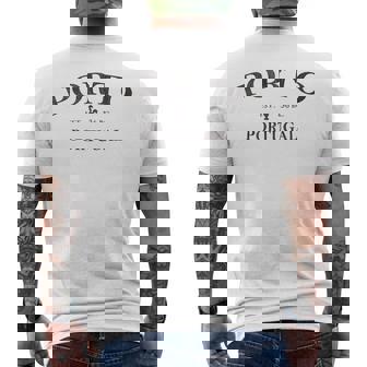 Porto Portugal Porto Portugal Graphic Print Tank Top Men's Back Print T-Shirt | Mazezy