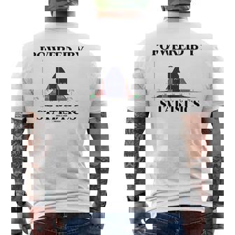 Powered Bytatistics ベルカーブ オタク ユーモア メンズTシャツ バックプリント - Kawaiitshirt