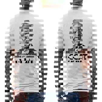 President Trump Goat USA Men's Back Print T-Shirt - Monsterry