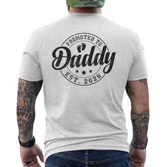 Promosso A Daddy Est 2026 Presto Per Essere Papà Nuovo Padre Papa T-shirt da uomo con stampa posteriore - Novitaregali
