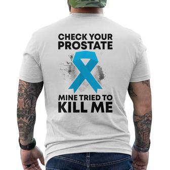 Prostate Cancer Free Awareness Month Survivor Men's T-shirt Back Print - Thegiftio UK