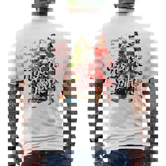 Proud Member Of Tinsel Tits Society Lady Christmas Men's Back Print T-Shirt | Mazezy