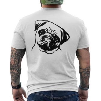 Pug Perro Dueño De Perro Regalo Regalos Camiseta Hombre Estampado Espalda - Regaloses