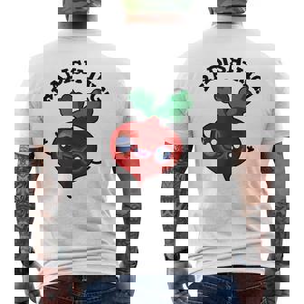 Radishing Radish Pun Men's Back Print T-Shirt | Mazezy