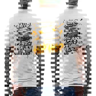 Raised On Old School Hip Hop Cassette Graffiti Rap For Men Men's Back Print T-Shirt | Mazezy