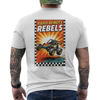 Rapid Remote Rebels RC Racing Crew Men's Back Print T-Shirt | Mazezy