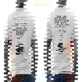 Reading 67 Meme English Teacher 67 Book Lover Humor Men's Back Print T-Shirt | Mazezy