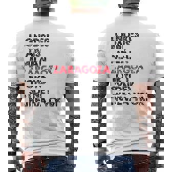 Regalo Para Los Residentes Zaragoza O Turistas Camiseta Hombre Estampado Espalda - Regaloses