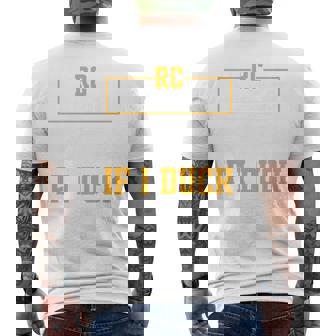 Remote Control Helicopter RC Heli Test Pilot RC Helicopter Premium Men's Back Print T-Shirt | Mazezy