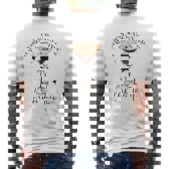 There's Always Time For A Tini Espresso Martini Time Vintage Men's T-shirt Back Print - Thegiftio