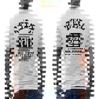 Retired 2026 Land It Yourself Retired Pilot Retirement Party Men's Back Print T-Shirt | Mazezy