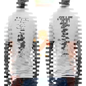 Retro Cool People Are Born In December Christian Birthday Men's Back Print T-Shirt | Mazezy