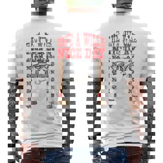 Retro Country Music Fan Texas Proud Have A Willie Nice Day Men's T-shirt Back Print - Monsterry