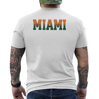 Retro Miamiintage Classic Miami メンズTシャツ バックプリント - Kawaiitshirt