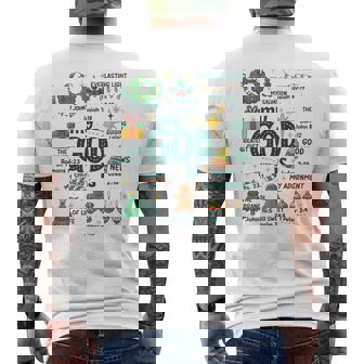 Retro Religious Christmas My God Jesus Is The Reason Men's T-shirt Back Print - Monsterry