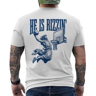 He Is Rizzin Rizz Meme Men's T-shirt Back Print - Thegiftio UK