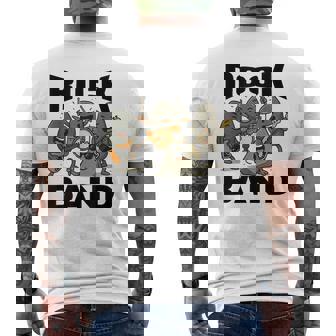 Rocks Band Rock Concert Drums Guitar Music Lover Men's T-shirt Back Print | Seseable FR