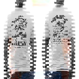 Rocky Mountain National Park Colorado USA Retro Nature Men's Back Print T-Shirt | Mazezy