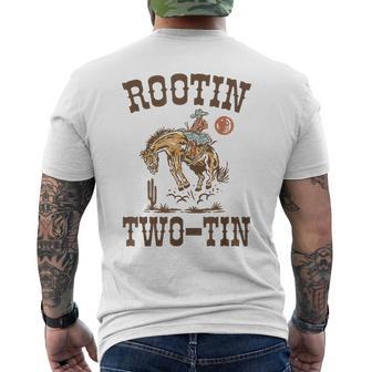 Rootin Two-Tin It's My 2Nd Birthday Cowboy Bday Boys Men's T-shirt Back Print - Thegiftio UK