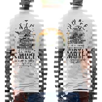 Still Running Smoothly Est 2004 21st Birthday Biker Men's Back Print T-Shirt | Mazezy