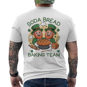 Rustic Soda Bread Baking Team Irish Kitchen Culinary Lovers Men's Back Print T-Shirt | Mazezy