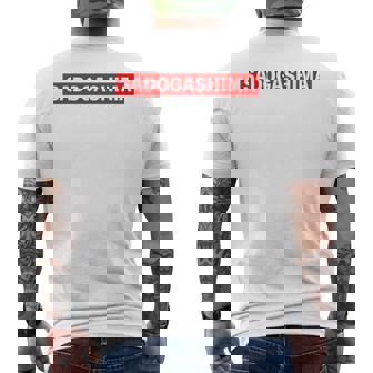 Sadogashima 佐渡島（レッドライン）【47都道府県・市区町村】ジモtティ 地元愛 グッズ お土産 面白い メンズTシャツ バックプリント - Kawaiitshirt