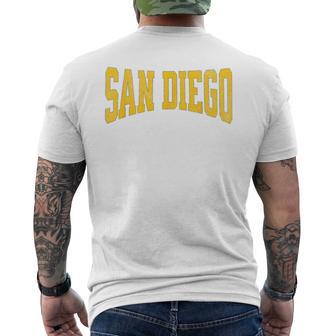 San Diego Vintage City Men's T-shirt Back Print - Thegiftio UK