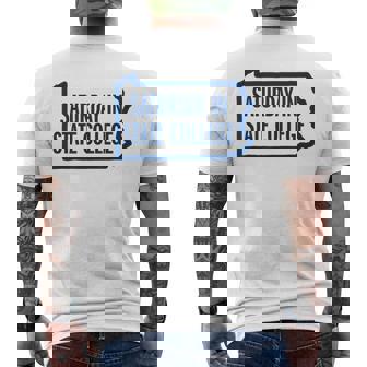 Saturday Intate College Pa Is For Football メンズTシャツ バックプリント - Kawaiitshirt