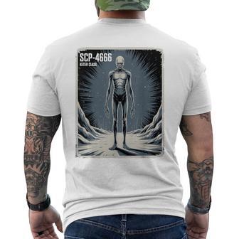 Scp-4666 ケター級ホラー伝承cp財団 メンズTシャツ バックプリント - Kawaiitshirt