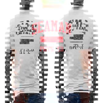 Seaman High School HS Topeka KS PHYS Ed Men's Back Print T-Shirt | Mazezy